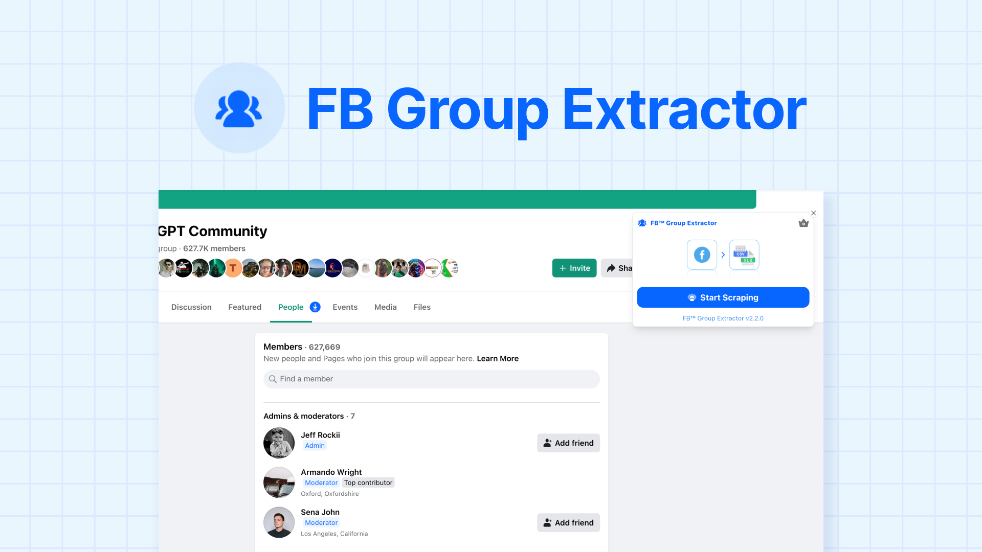 FB Group Extractor