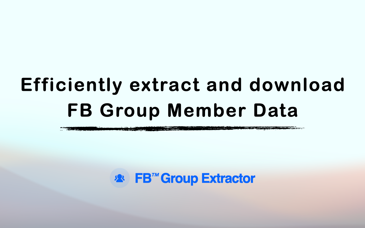 FB Group Extractor